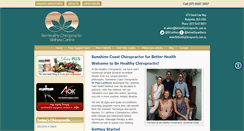 Desktop Screenshot of behealthychiropractic.com.au