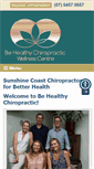 Mobile Screenshot of behealthychiropractic.com.au